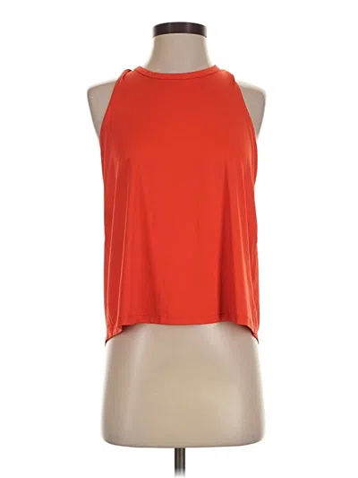 Pre-owned Athleta Tank Top Orange Halter Neckline Tops