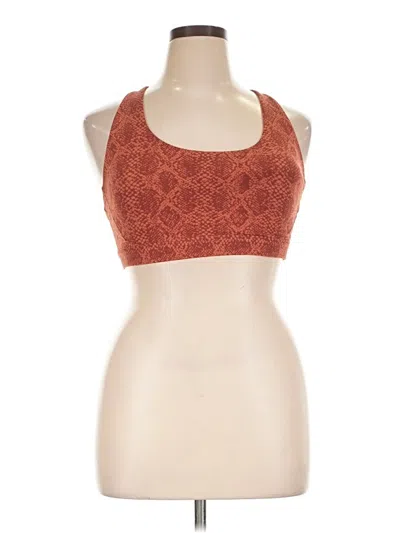 Pre-owned Athleta Tank Top Orange Halter Neckline Tops