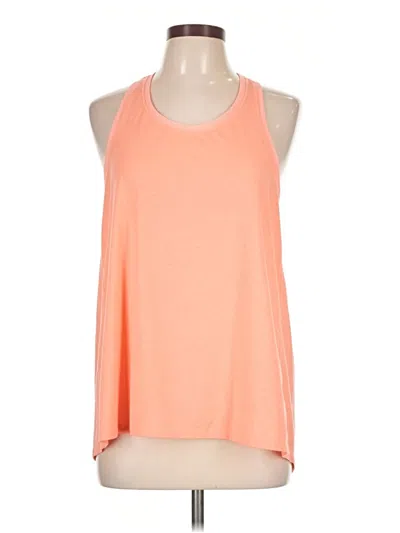 Pre-owned Athleta Tank Top Orange Halter Neckline Tops