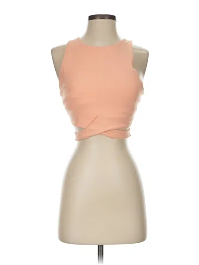 Pre-owned Athleta Tank Top Orange Strapless Neckline Tops