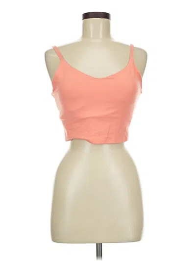 Pre-owned Athleta Tank Top Orange Strapless Neckline Tops