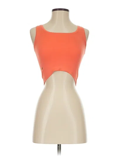 Pre-owned Athleta Tank Top Orange Strapless Neckline Tops