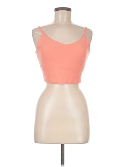 Pre-owned Athleta Tank Top Orange Strapless Neckline Tops