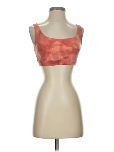 Pre-owned Athleta Tank Top Orange Strapless Neckline Tops