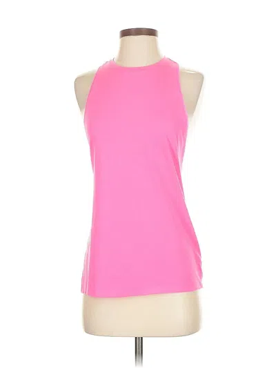 Pre-owned Athleta Tank Top Pink Halter Neckline Tops