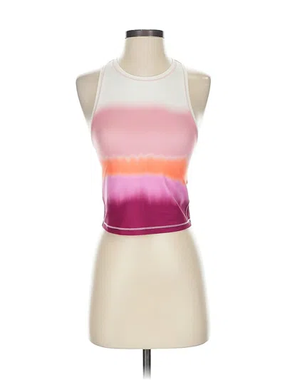 Pre-owned Athleta Tank Top Pink Halter Neckline Tops