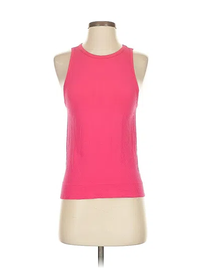 Pre-owned Athleta Tank Top Pink Halter Neckline Tops
