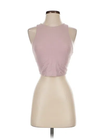 Pre-owned Athleta Tank Top Pink Halter Neckline Tops
