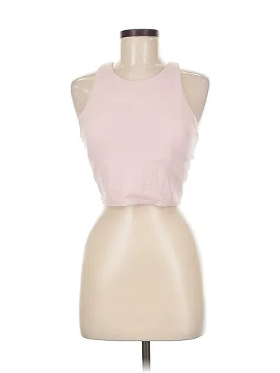 Pre-owned Athleta Tank Top Pink Halter Neckline Tops
