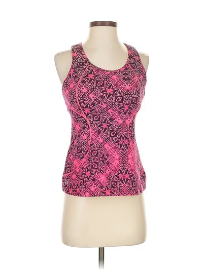 Pre-owned Athleta Tank Top Pink Halter Neckline Tops