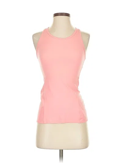 Pre-owned Athleta Tank Top Pink Halter Neckline Tops