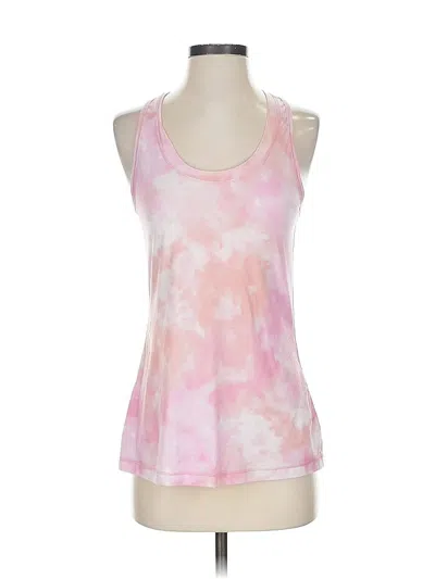 Pre-owned Athleta Tank Top Pink Halter Neckline Tops