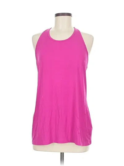 Pre-owned Athleta Tank Top Pink Halter Neckline Tops