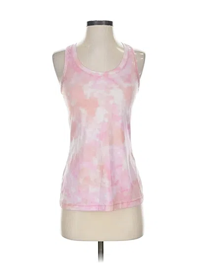 Pre-owned Athleta Tank Top Pink Halter Neckline Tops