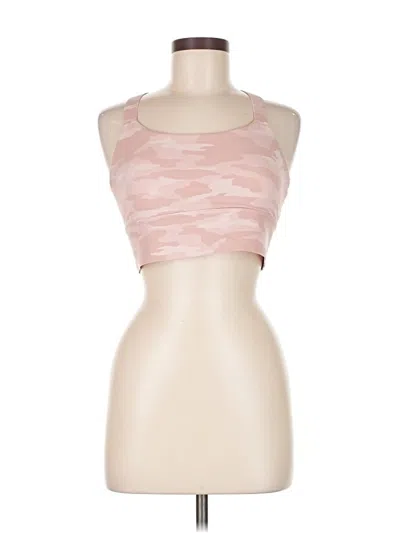 Pre-owned Athleta Tank Top Pink Halter Neckline Tops