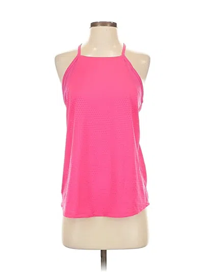 Pre-owned Athleta Tank Top Pink Halter Neckline Tops