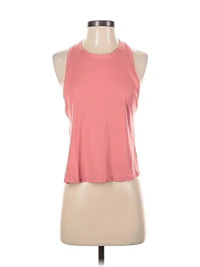 Pre-owned Athleta Tank Top Pink Halter Neckline Tops