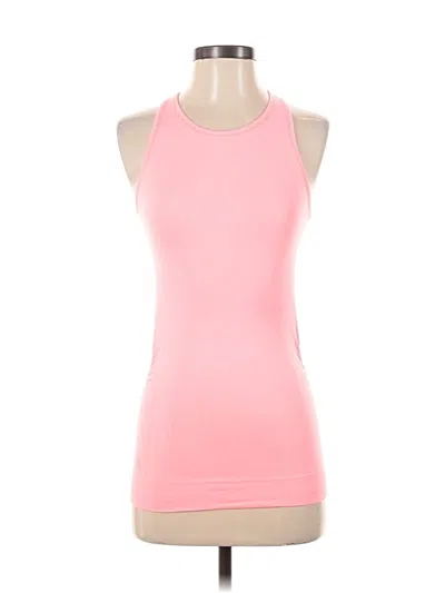 Pre-owned Athleta Tank Top Pink Halter Neckline Tops