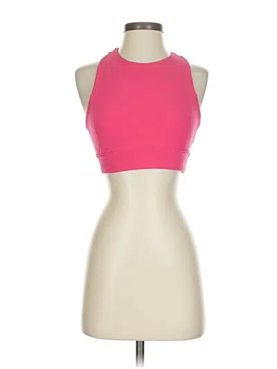 Pre-owned Athleta Tank Top Pink Halter Neckline Tops