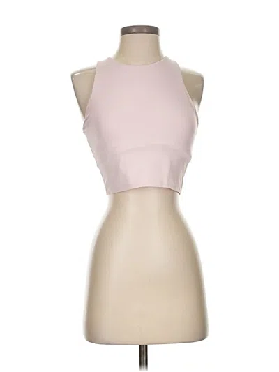 Pre-owned Athleta Tank Top Pink Halter Neckline Tops