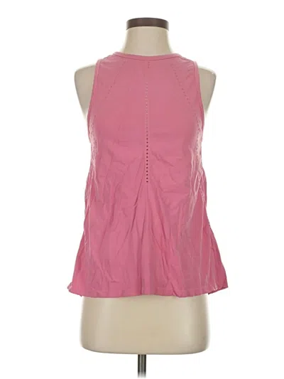 Pre-owned Athleta Tank Top Pink Halter Neckline Tops