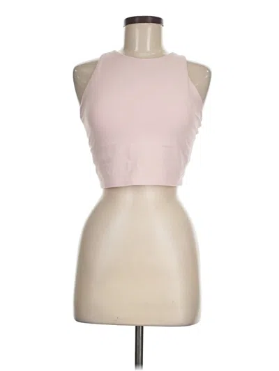 Pre-owned Athleta Tank Top Pink Halter Neckline Tops