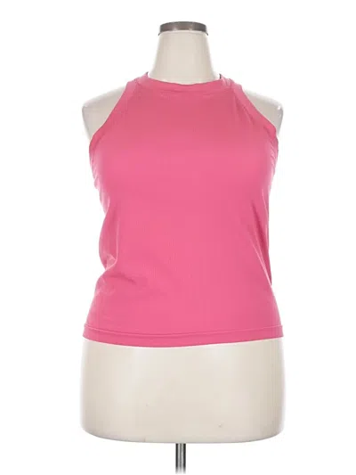 Pre-owned Athleta Tank Top Pink Halter Neckline Tops