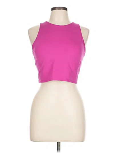 Pre-owned Athleta Tank Top Pink Halter Neckline Tops