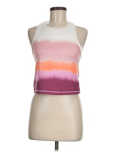 Pre-owned Athleta Tank Top Pink Halter Neckline Tops