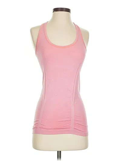 Pre-owned Athleta Tank Top Pink Halter Neckline Tops