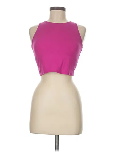 Pre-owned Athleta Tank Top Pink Halter Neckline Tops