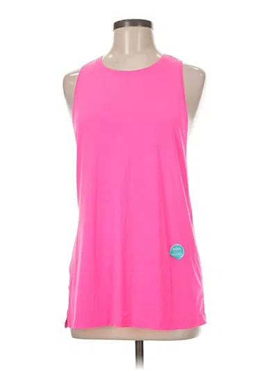 Pre-owned Athleta Tank Top Pink Halter Neckline Tops