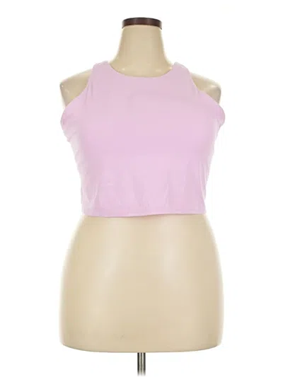 Pre-owned Athleta Tank Top Pink Halter Neckline Tops