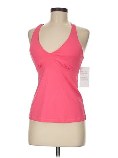 Pre-owned Athleta Tank Top Pink Halter Neckline Tops