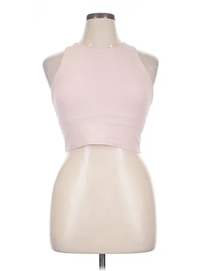 Pre-owned Athleta Tank Top Pink Halter Neckline Tops