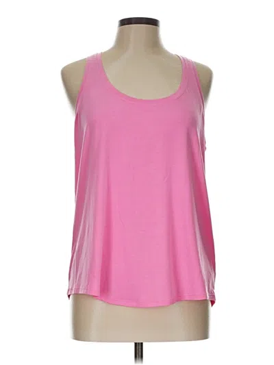 Pre-owned Athleta Tank Top Pink Halter Neckline Tops