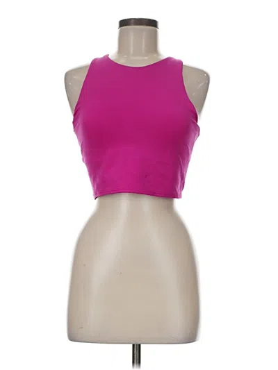 Pre-owned Athleta Tank Top Pink Halter Neckline Tops