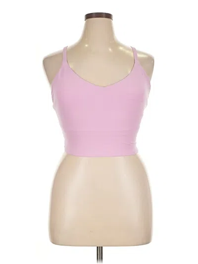 Pre-owned Athleta Tank Top Pink Halter Neckline Tops