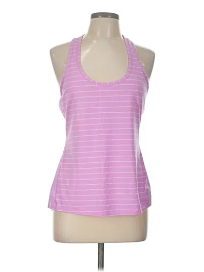 Pre-owned Athleta Tank Top Pink Halter Neckline Tops