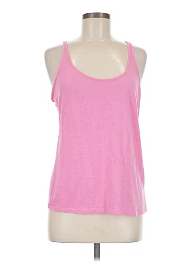 Pre-owned Athleta Tank Top Pink Halter Neckline Tops