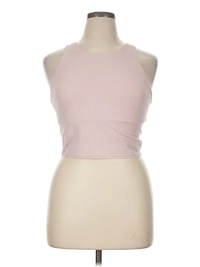 Pre-owned Athleta Tank Top Pink Halter Neckline Tops