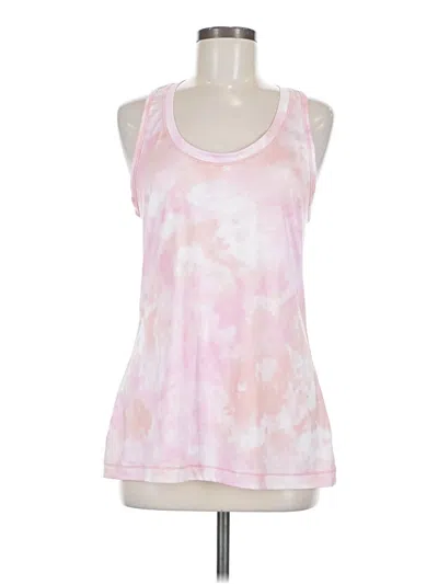 Pre-owned Athleta Tank Top Pink Halter Neckline Tops