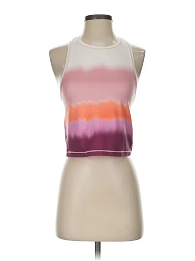 Pre-owned Athleta Tank Top Pink Halter Neckline Tops