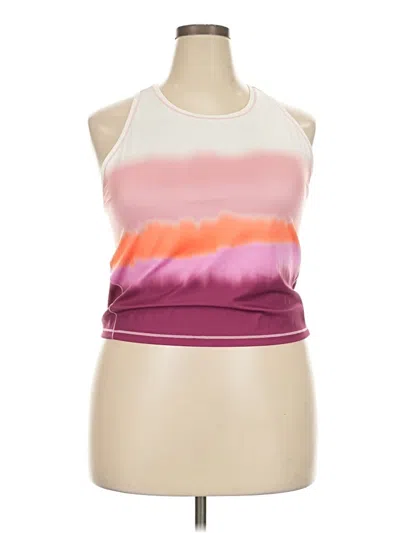 Pre-owned Athleta Tank Top Pink Halter Neckline Tops