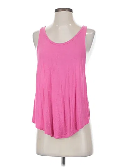 Pre-owned Athleta Tank Top Pink Halter Neckline Tops