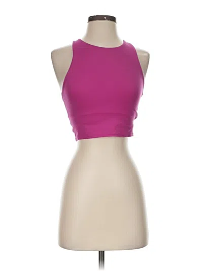 Pre-owned Athleta Tank Top Pink Halter Neckline Tops