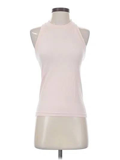 Pre-owned Athleta Tank Top Pink Halter Neckline Tops