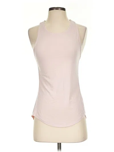 Pre-owned Athleta Tank Top Pink Halter Neckline Tops
