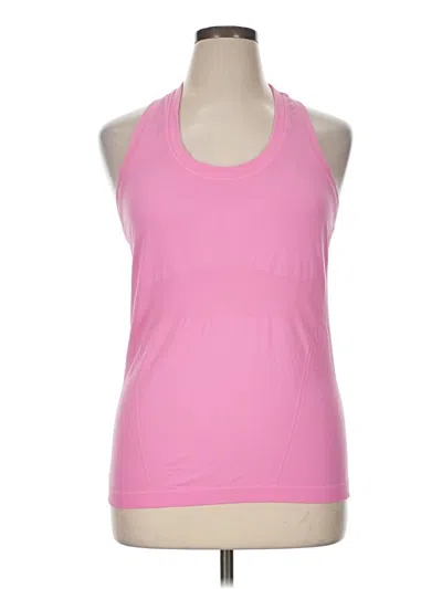 Pre-owned Athleta Tank Top Pink Halter Neckline Tops