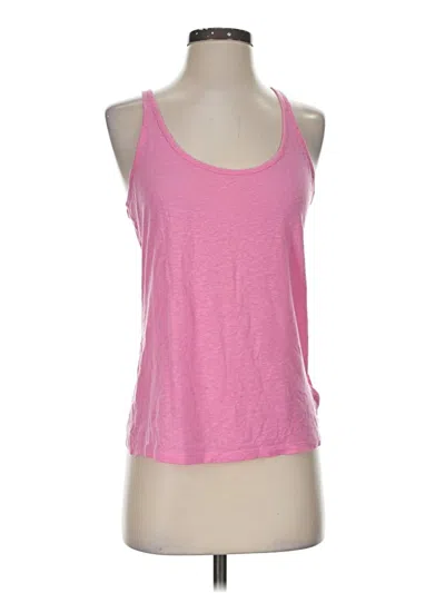 Pre-owned Athleta Tank Top Pink Halter Neckline Tops